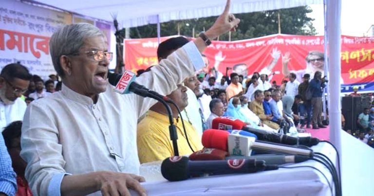তত্ত্বাবধায়ক সরকার ছাড়া দেশে কোনো নির্বাচন হবে না,মির্জা ফখরুল