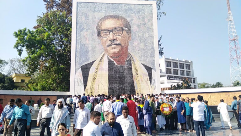 রাজশাহীতে যথাযোগ্য মর্যাদায় ঐতিহাসিক ৭মার্চ পালিত