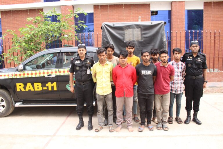 মহাসড়কে ডাকাত চক্রের ৮ সদস্য আটক
