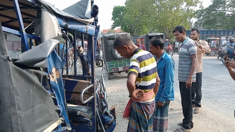 ঝিনাইদহে ট্রাকের ধাক্কায় ইজিবাইক চালক নিহত