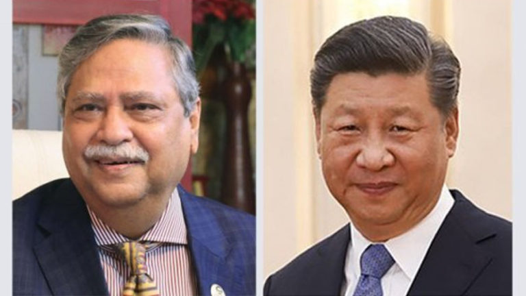 রাষ্ট্রপতি সাহাবুদ্দিনকে অভিনন্দন জানিয়েছেন চীনের প্রেসিডেন্ট