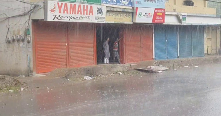 তীব্র দাবদাহের পর বৃষ্টিতে ভিজল চুয়াডাঙ্গা