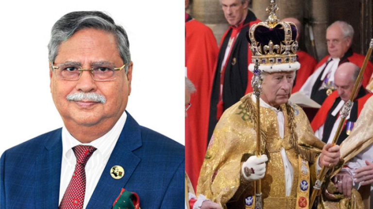 রাজা তৃতীয় চার্লসকে রাষ্ট্রপতির অভিনন্দন