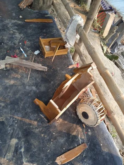 নরসিংদীতে লালন আখড়ার সাধুসঙ্গে হামলা, বাদ্যযন্ত্র ভাংচুর