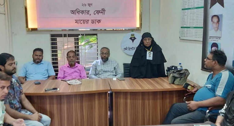 ছেলে হারা মায়ের আহাজারিতে ভারি হয়ে উঠলো ‘সভাস্থল’
