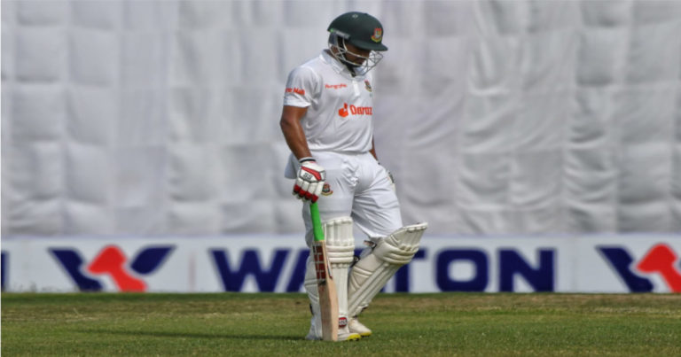 দেড় শতকের মাইলফলক ছুঁতে ব্যর্থ শান্ত