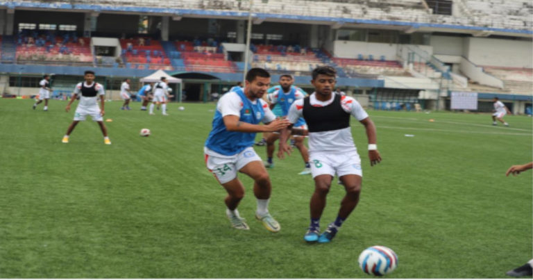 ব্যাঙ্গালুরুতে অনুশীলন করল বাংলাদেশ ফুটবল দল