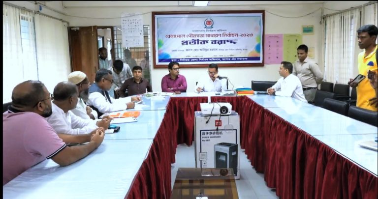 বেনাপোলে পৌর নির্বাচনে প্রার্থীদের প্রতীক বরাদ্দ