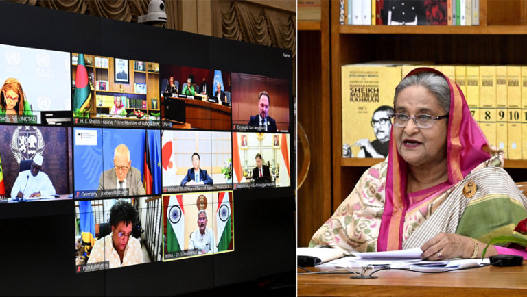 ধকল মোকাবিলায় আন্তর্জাতিক সহযোগিতা আবশ্যক: প্রধানমন্ত্রী