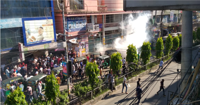 পুলিশ-বিএনপি সংঘর্ষে আহত অর্ধশত