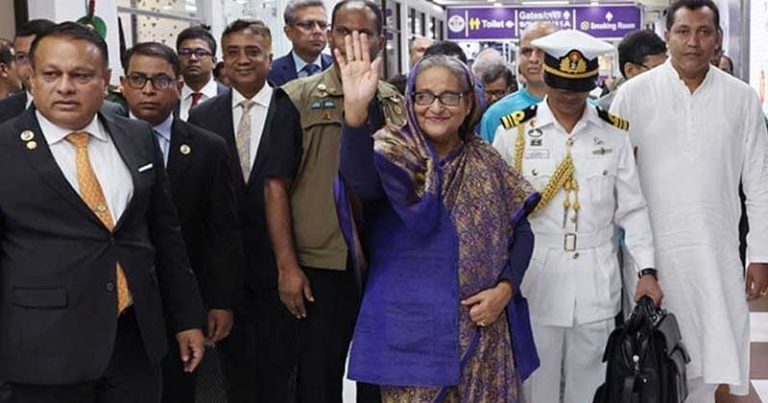 ব্রিকস সম্মেলন শেষে দেশে ফিরেছেন প্রধানমন্ত্রী