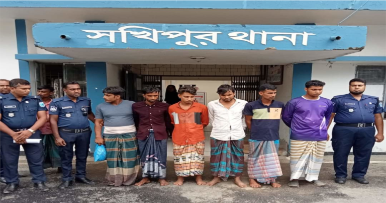 স্বামীকে বেঁধে স্ত্রীকে ধর্ষণের ঘটনায় ৬ জন গ্রেপ্তার