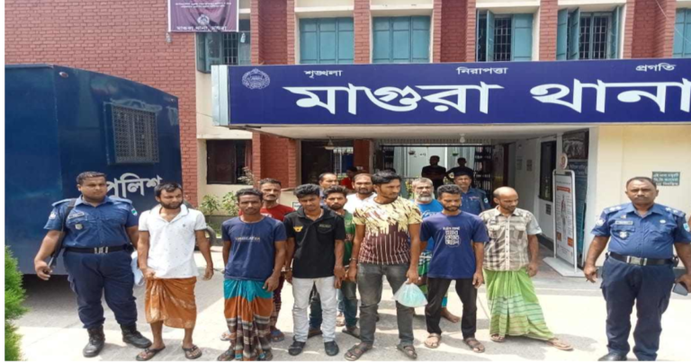 মাগুরায় ওয়ারেন্টভুক্ত ১২ আসামী গ্রেপ্তার