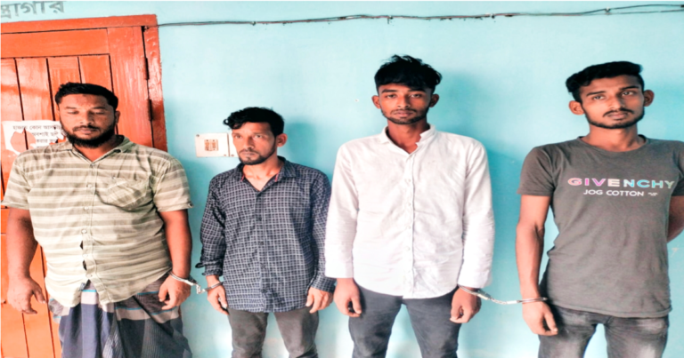 গাংনীতে সোনার দোকানে চুরির ঘটনায় আটক ৪