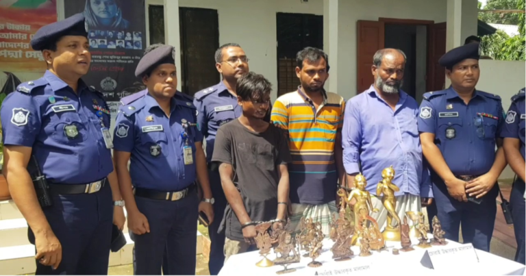 সাভারে চুরি হওয়া মুর্তি উদ্ধার