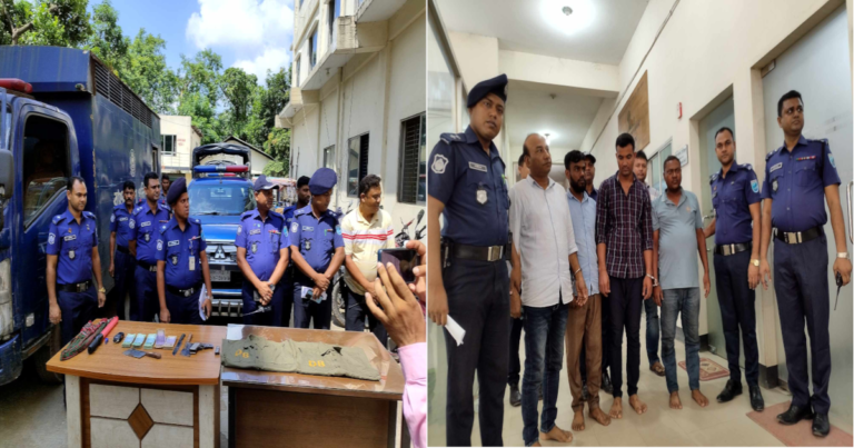 ডিবি পুলিশ পরিচয়ে ছিনতাই, গ্রেপ্তার ৪