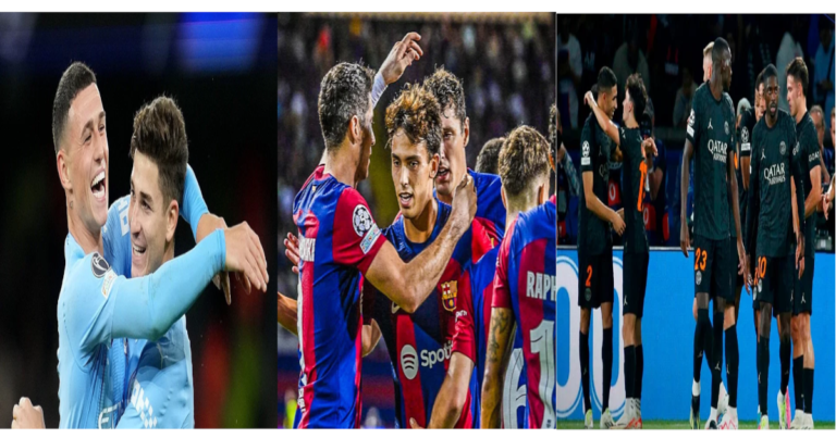 জয় দিয়ে উয়েফা শুরু করল ম্যান সিট, বার্সা, পিএসজি