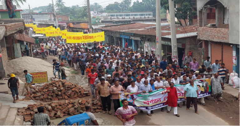 ঝিনাইদহে বিএনপির শোভাযাত্রায় নেতাকর্মীর ঢল