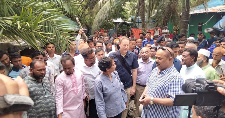জেলে পল্লী পরিদর্শনে জাতিসংঘের সহকারী মহাসচিব উইগনারাজা