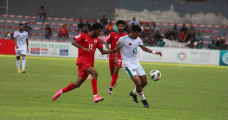সাদ উদ্দিনের গোলে মালদ্বীপকে রুখে দিল বাংলাদেশ