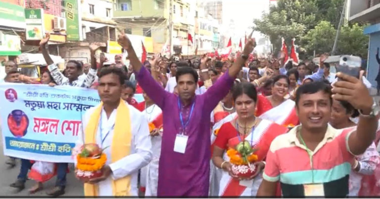 যশোরে মতুয়া সম্প্রদায়ের মঙ্গল শোভাযাত্রা অনুষ্ঠিত