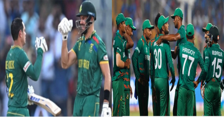 আফ্রিকান ব্যাটিং ঝড়ে লণ্ডভণ্ড বাংলাদেশের বোলিং, টার্গেট ৩৮৩
