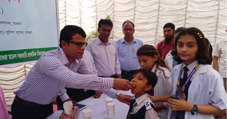 মাগুরায় ২৮তম জাতীয় কৃমি নিয়ন্ত্রণ সপ্তাহ ২০২৩ এর উদ্বোধন