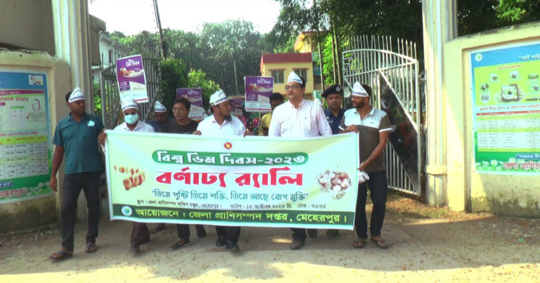 মেহেরপুরে বিশ্ব ডিম দিবস পালিত