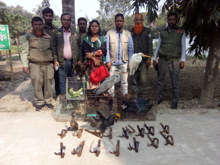 সাতক্ষীরায় বন্যপ্রাণী অপরাধ দমন ইউনিটের অভিযান