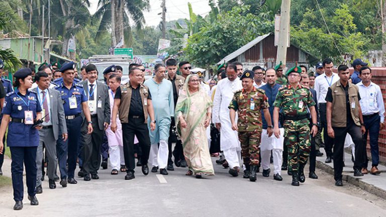 নিজ নির্বাচনী এলাকায় দুই দিনের সফরে প্রধানমন্ত্রী