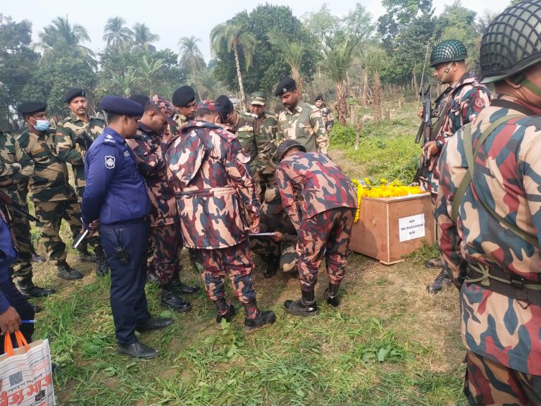 নিহত বিজিবি সদস্যের মরদেহ হস্তান্তর করল বিএসএফ