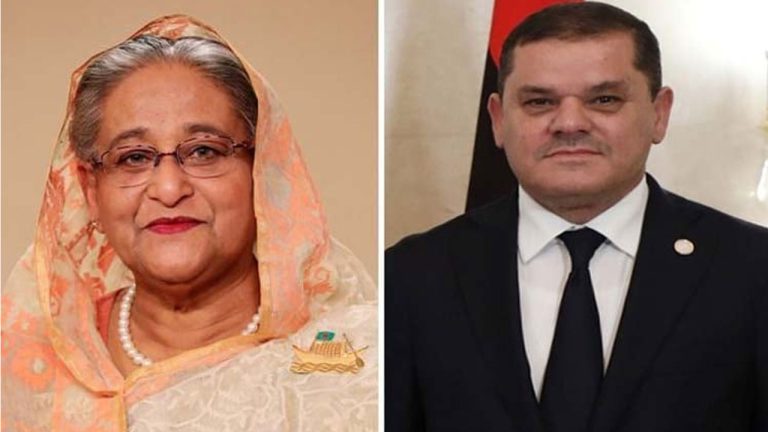 শেখ হাসিনাকে লিবিয়ার প্রধানমন্ত্রীর অভিনন্দন