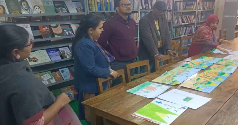 শেরপুরে শিশুদের চিত্রাংকন প্রতিযোগিতা অনুষ্ঠিত