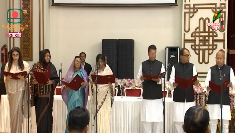 শপথ নিলেন নতুন সাত প্রতিমন্ত্রী