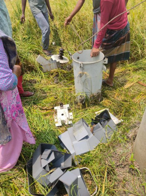 রাণীনগরে ট্রান্সফরমার চুরি