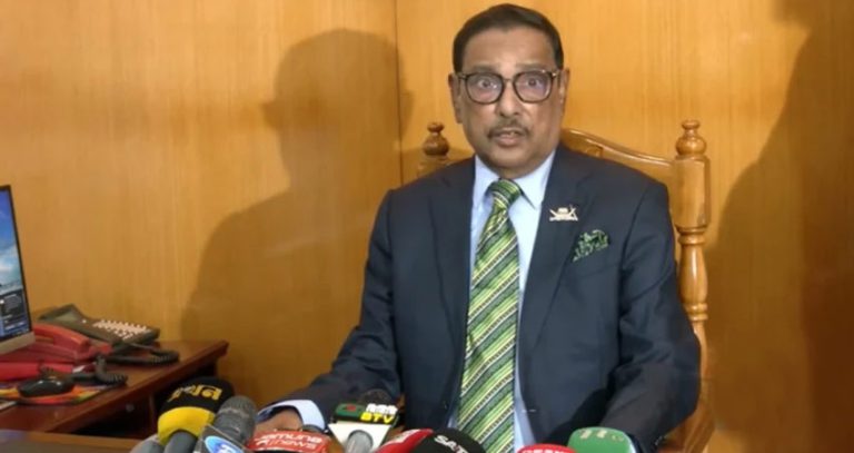 অপরাধীদের বিষয়ে সরকারের নীতি জিরো টলারেন্স: কাদের