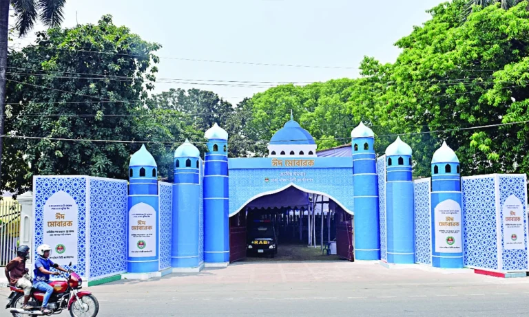 জাতীয় ঈদগাহে চলছে শেষ মুহূর্তের প্রস্তুতি