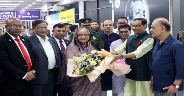 দিল্লি থেকে দেশে ফিরেছেন প্রধানমন্ত্রী
