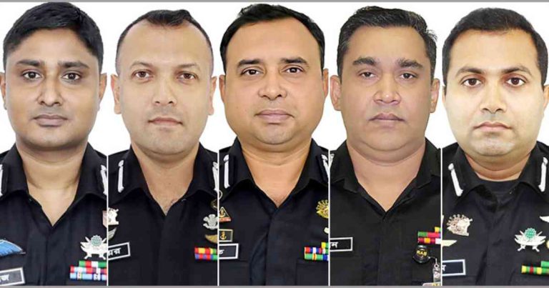 র‌্যাবের ৫ ঊর্ধ্বতন কর্মকর্তাকে বদলি