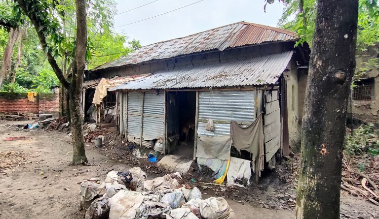 রাণীনগরে ঝুঁকিপূর্ণ ঘরে মুক্তিযোদ্ধা হোসেন আলী