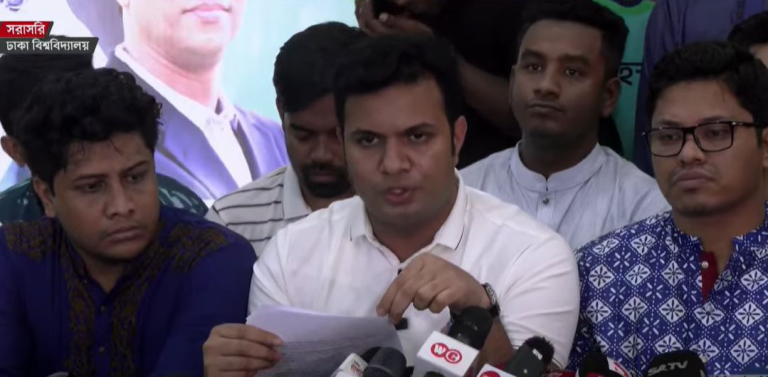 কোটাবিরোধী আন্দোলনে রাজনৈতিক মদদ রয়েছে: ছাত্রলীগ সভাপতি