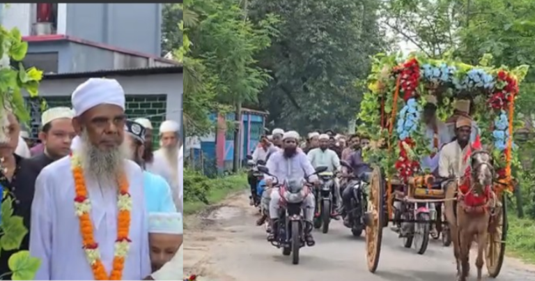 বিদায় বেলায় মুসল্লিদের ভালোবাসায় কাঁদলেন ইমাম