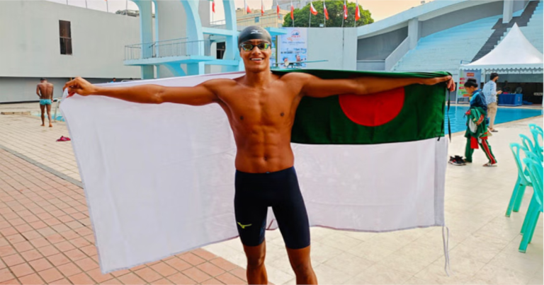 অলিম্পিকে সাঁতারু রাফির অবস্থান ৬৯তম