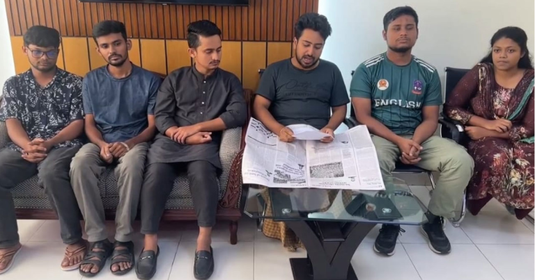 ডিবি অফিসে আন্দোলন প্রত্যাহারের ঘোষণা স্বেচ্ছায় দেইনি: ৬ সমন্বয়ক