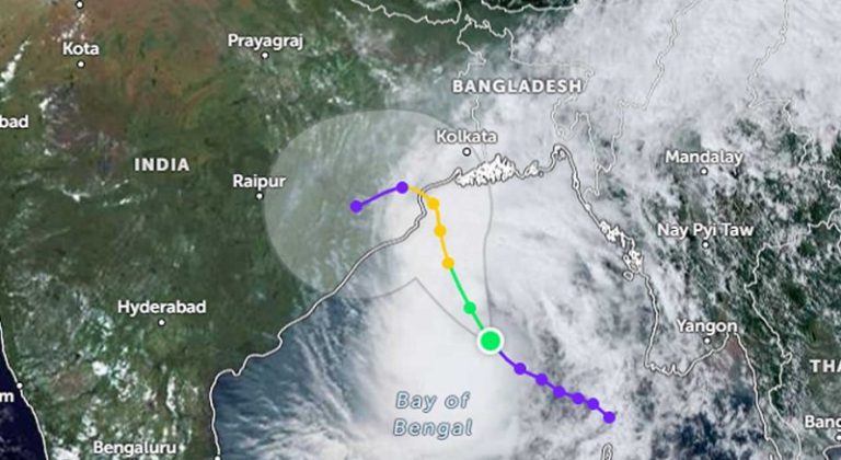 পায়রাবন্দর থেকে ৫৯৫ কিমি দূরে ঘূর্ণিঝড় ‘দানা’