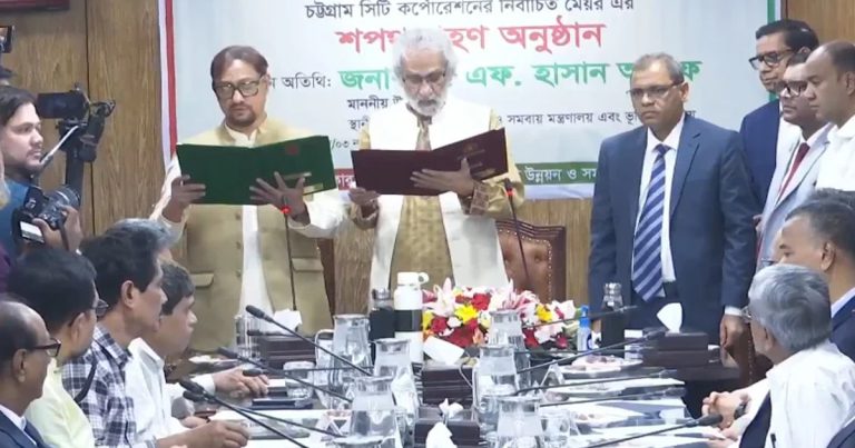 শপথ নিলেন চসিকে’র নতুন মেয়র