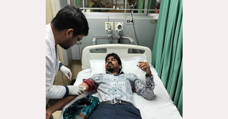 ছিনতাইকারীর হামলায় জাতীয় বিপ্লবী পরিষদের নেতা পার্থ আহত