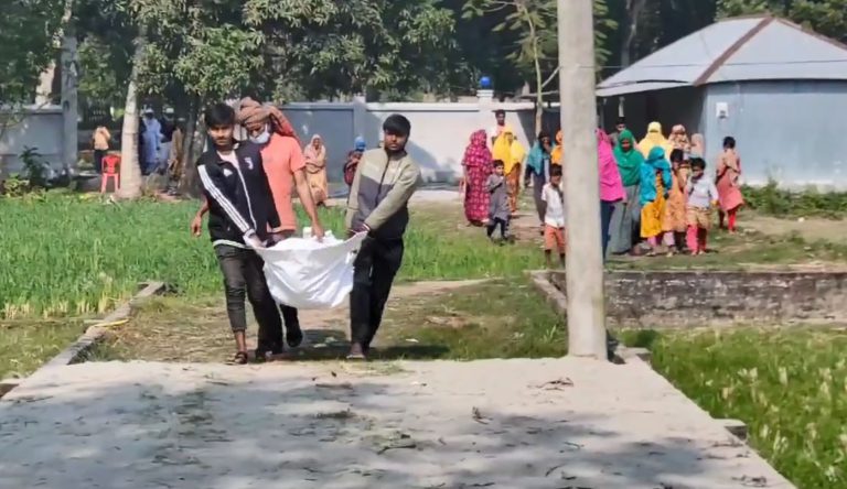 গণঅভ্যুত্থানে নিহতের ১৪০ দিন পর নাইনের লাশ উত্তোলন