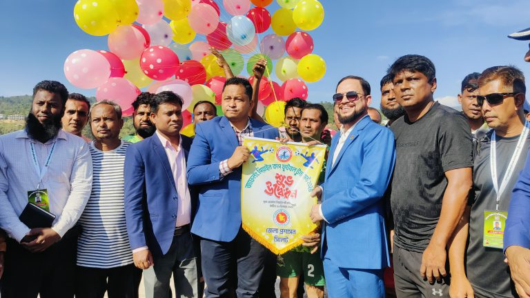 গোয়াইনঘাটে জাফলং-পিয়াইন কাপ ফুটবল টুর্নামেন্টের উদ্বোধন