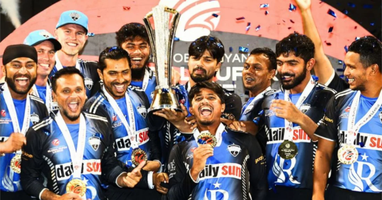 ভিক্টোরিয়াকে হারিয়ে গ্লোবাল সুপার লিগ চ্যাম্পিয়ন রংপুর রাইডার্স